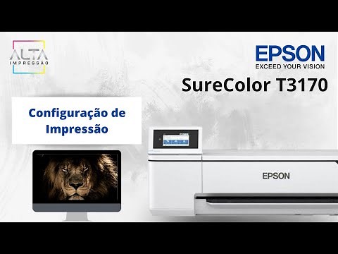 Impressão Plotter Epson T3170 - Configurando tamanho e qualidade de impressão.