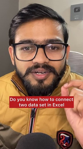 How to Connect Two Dataset in Excel | Excel Amazing Trick #excel #exceltips #reels #microsoftexcel | Vishal Aggarwal