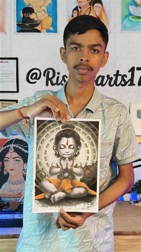 I know you will ignore 😔 Lord Hanumanji Art🙏 #hyperrealism #hanuman #bajrangbali #viral #shorts