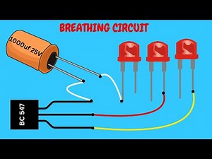 How to Make a Simple Circuit using Transistor BC 546 Creating Breathing Effects #diy #project