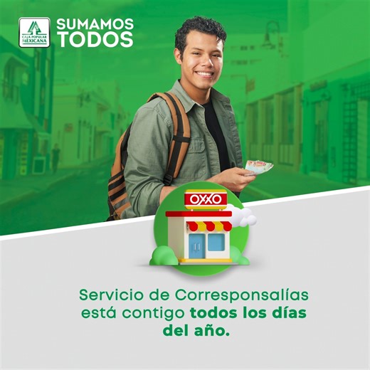 ¡Aprovecha nuestro servicio de #CorresponsalíasCPM! Una forma más fácil de realizar tus pagos y depósitos en cualquier OXXO del país. Solo necesitas tu línea de captura, aquí te decimos como obtenerla. Conoce más en www.cpm.coop/corresponsalias | Caja Popular Mexicana