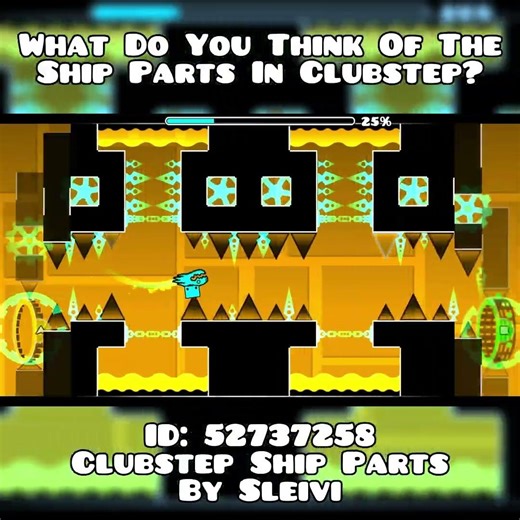 What Do You Think About The Ship Parts In Clubstep [Geometry Dash Short]