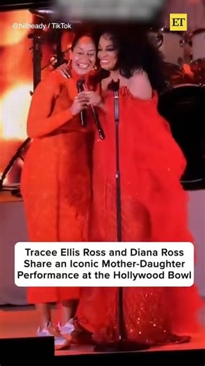 We've got endless love for Tracee Ellis Ross and Diana Ross' iconic mother-daughter moment at the Hollywood Bowl. 🥹❤️ | Entertainment Tonight