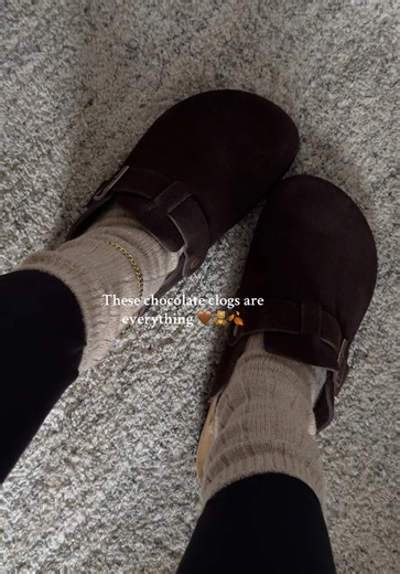 Chocolate Clogs Perfect for Fall Outfits