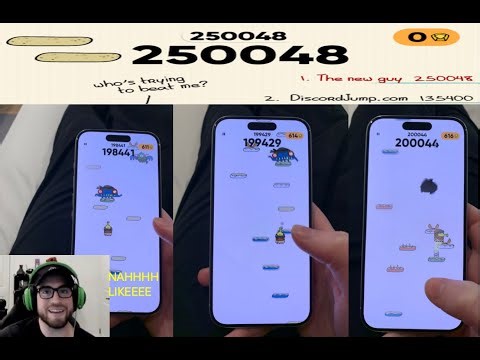 INSANE DOODLE JUMP 2 WORLD RECORD | Level 3 (250,048)