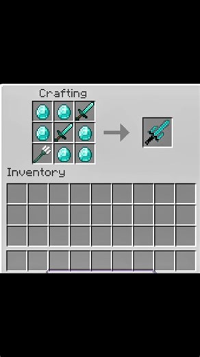 crafting trident sword moment #minecraft​ #shorts​ #youtube​​ ​​​#youtubeshorts