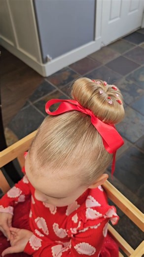 toddlerhairbymel on Instagram: "Valentine's Day Toddler Hairstyles | Part 18💘 It was highly requested that I try a sock heart bun so I did... and it is actually SO CUTE😭😍 Be honest... is this a YES or should we try another method?🤔🥰 SAVE FOR LATER✨️ #ValentinesDay #hearthair #hairhack #easyhairstyle #toddlerhairstyles"