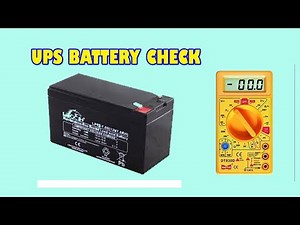 how to check ups battery is working or not | how to check ups battery with multimeter | ups battery