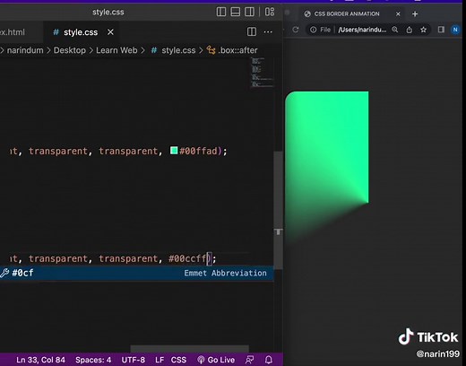 css border animation #html #htmlcss #webdesign #reancode #codediscussionkh