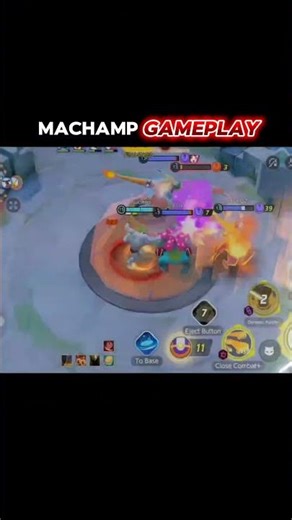 Machamp Gameplay 🥶 #pokemonunite