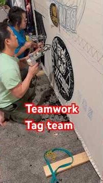 Let the machine gun run!!!! #Project #tufting #teamwork #tagteam