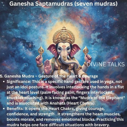 Ganesha Saptamudras (seven mudras)-5,The Significance and Benefits#GANESHA#GANAPATI,