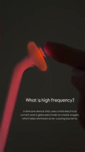 high frequency device that uses a gentle electrical current to oxygenate the skin #highfrequency