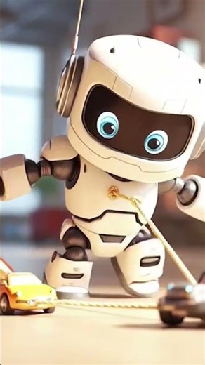 “Cute 3D Robot vs Biscuit 🍪 | Hilarious Short Cartoon for Kids & All Ages!”