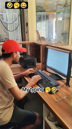 Hilarious Over-the-Top Typing Fails!🤣#FunnyFails, #TypingComedy, #LaughterIs #LOL #RelatableContent,