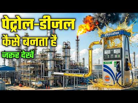 Petrol Diesel कैसे बनता है? Crude Oil से बनने का पूरा Process | Oil Refinery Process