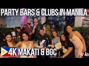 Packed Party Bars and Night Clubs in Makati Philippines