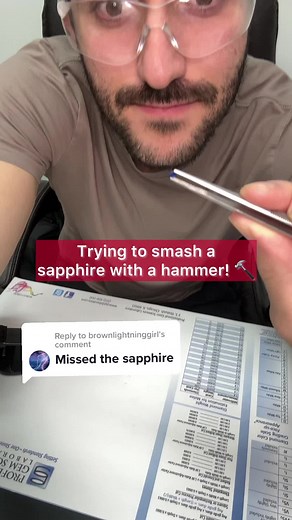 Breaking a Sapphire with a Hammer: Gemstone Durability Test