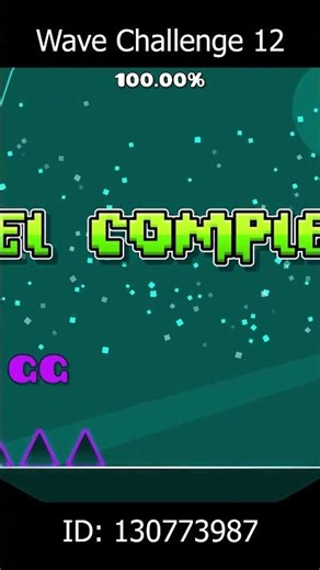 Wow, a Wave Challenge that I made. #geometrydash #gd