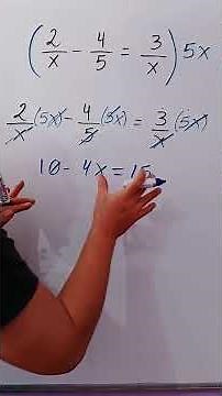 Equations with fractions? Get rid of the denominators like this! 💥