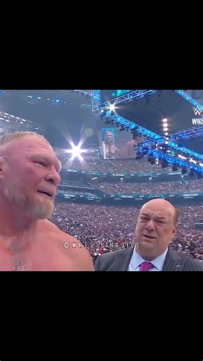 Brock Lesnar’s Retirement Made Paul Heyman Cry 😢 #wwe #brocklesnar #paulheyman