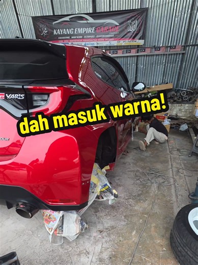 Proses Cat Body Kit Yaris GR yang Mengagumkan