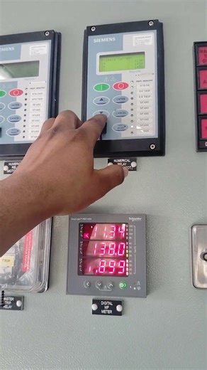 how to check running pump three phase current on relay