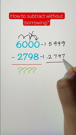 How to subtract without borrowing?