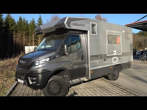 Bimobil EX412 with terrace 2021 Iveco Daily 4x4 off-road motorhome. Made in Bavaria Germany.