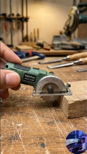Tiny Brushless Circular Saw in Action 😱 | Mini Power Tool That Really Cuts Wood! 🔥 #minitools