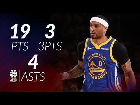 Gary Payton II 19 pts 3 threes 4 asts vs Knicks 25/26 season