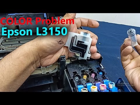 Epson 3150 printer black ink not printing || how to solve color issue epson printer