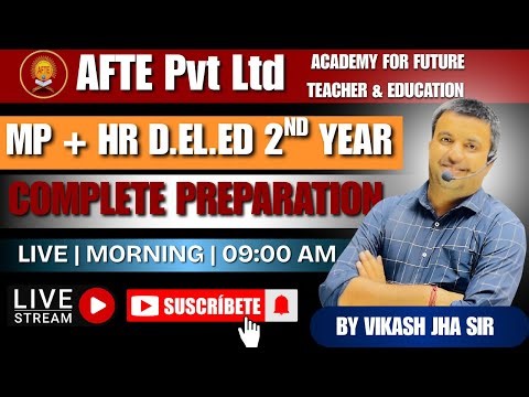 D.El.Ed 2nd Year | Lecture 01 | School Culture | Vikas Jha Sir | AFTE Institute Rohini