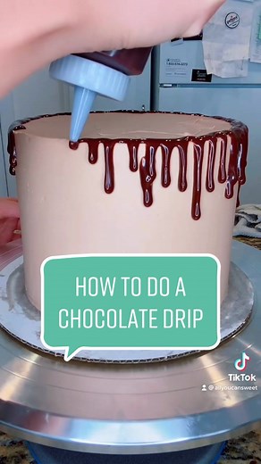 Chocolate Drip Cake Decorating Tutorial
