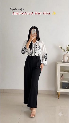 Embroidered Shirt Haul ✨ ‪@myntra‬ #fashion #trending #style #ootd #indianfashion #fyp #short