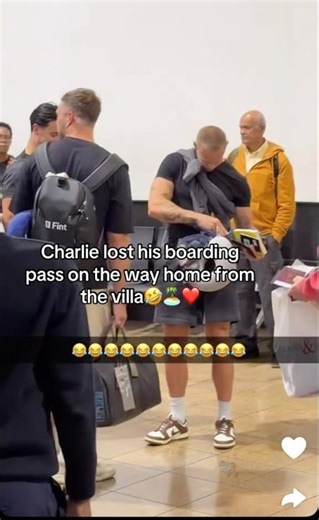 Charlie lost his boarding pass on the way home from the villa #loveislanddrama #allstars #love