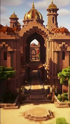 Minecraft Desert Palace Animation – A Royal Sandstone Dream 🏰