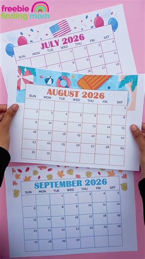 Free Printable Calendars 2026