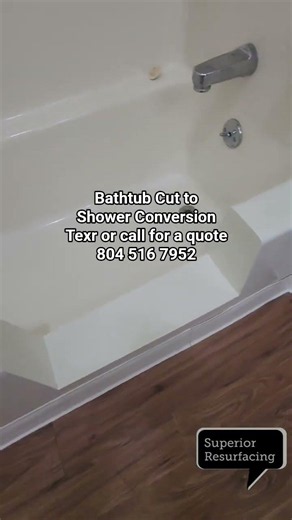 Bathtub to Shower Conversion - VA Beach VA #hamptonroadsrealestate #seniorliving #tubtoshower