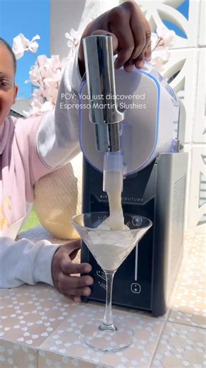 ▪︎ Cheryl ▪︎ on Instagram: "Comment the word “SLUSHIE” for the link to this amazing Slushie machine and the cocktail recipe 🍸 Frozen cocktail on repeat 🍹❄️ This was made in the Kitchen Couture Slushie Machine and I’m officially obsessed ✨ It’s one of the only home machines that makes proper bar-style slushies (not chunky ice), works with both alcoholic & non-alcoholic drinks, and you don’t need to pre-freeze anything. It’s already sold out twice since launching last year which honestly doesn’t