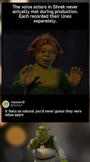 Shrek’s Voices Were All Recorded Separately 🙂‍↕️