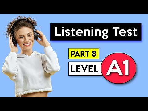 A1 Listening Test - Part 8 | English Listening Test