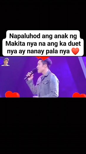 2M views · 10K reactions | Napaluhod ang anak ng Makita nya na nanay nya pala ang ka duet nya ❤️ #highlightseveryone #everyoneシ゚ #followerseveryone #highlightseveryonefollowers #highlightsシ゚ #reelschallenge #fypシ゚ #everyonefollowers #everyoneactive #highlights | Domz Acosta | Facebook