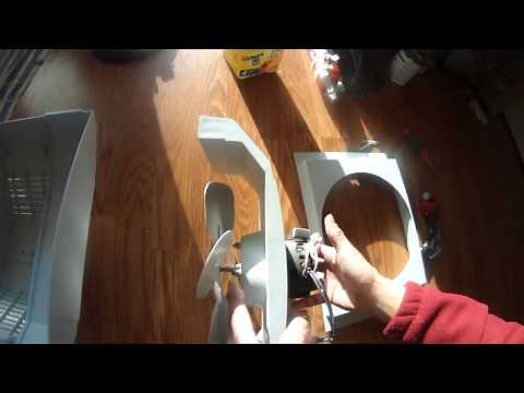 how to remove the humidifier fan motor of Aprilaire 700M - part 1 of 6