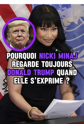 Pourquoi Nicki Minaj regarde toujours Donald Trump quand elle s'exprime ?Elle cache trois vœux, dont la réalisation dépend de Trump.#celebrity #donaldtrump #nickiminaj #gossip #hiphop #rappers