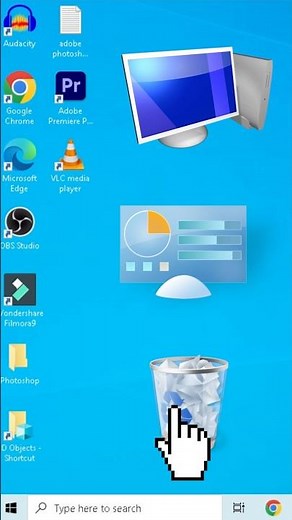 ‘This PC’ ‘My Computer’ : Show on Desktop Windows 11 Windows 10. #shorts #tricks #windows