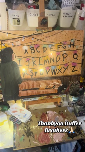 Stranger Things Inspired Painting from Season One