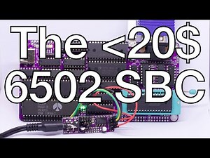 A 6502 Single Board Computer built from scrap!