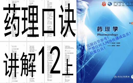药理学配套口诀讲解视频12上篇【第十九章】镇痛药：吗啡，可待因，哌替啶，美沙酮，芬太尼，二氢埃托啡，喷他左辛，曲马多，罗通定，纳洛酮