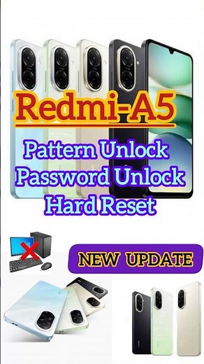 Redmi A5 how to unlock pattern and password and hard reset very easy and new update